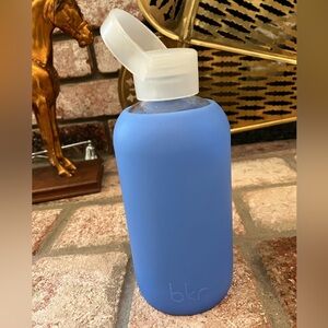 BKR 16oz glass water bottle with silicone sleeve